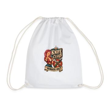 Klingenclub Members Only - Drawstring Bag - white - Front