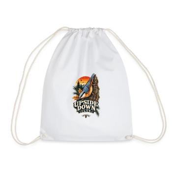 Kleiber Upside Down Club Natur-Badge Vintage  - Turnbeutel - Weiß - Vorne