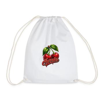 Cerises - Sac de sport léger - blanc - Devant