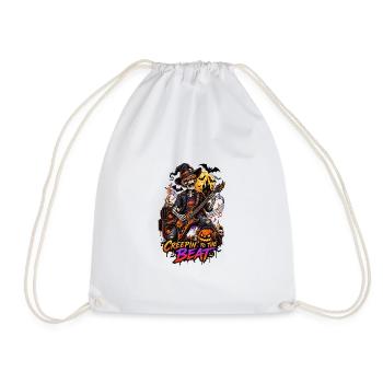 Creepin' to the Beat – Halloween Rock - Drawstring Bag - white - Front