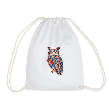 PatchworkOwl Blaze of Colors - Drawstring Bag - white - Front