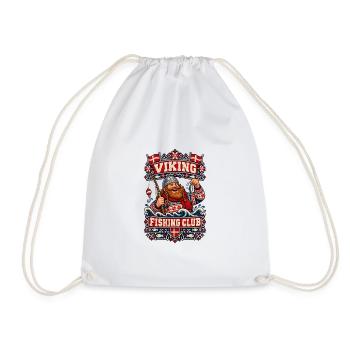 Ugly Christmas Viking Fishing Club - Turnbeutel - Weiß - Vorne