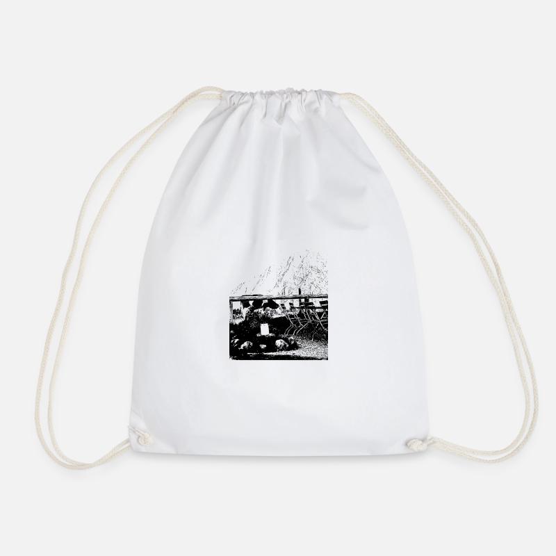 Gotzenalm - Drawstring Bag - white