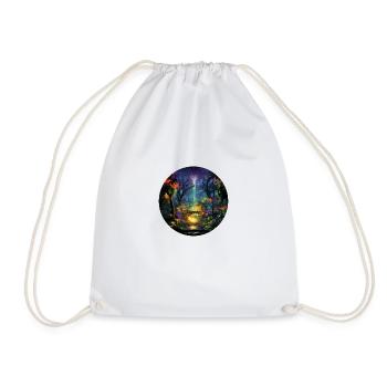 Urban Neon Adventure: Découvrez la jungle néon - Sac de sport léger - blanc - Devant