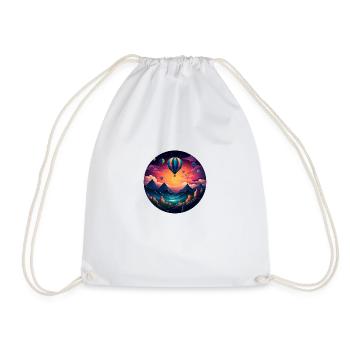 Des aventures rétro pleines de vie : votre R unique - Sac de sport léger - blanc - Devant