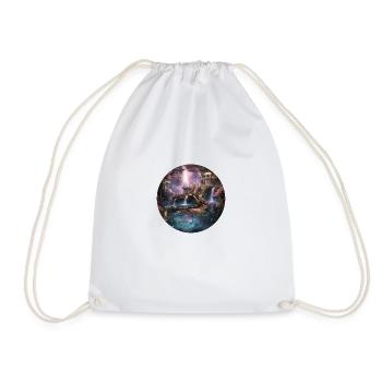 Enveloping star spells - Drawstring Bag - white - Front
