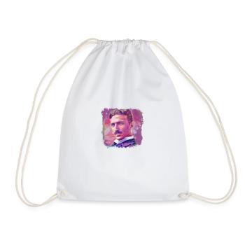 Nikola Tesla - Drawstring Bag - white - Front