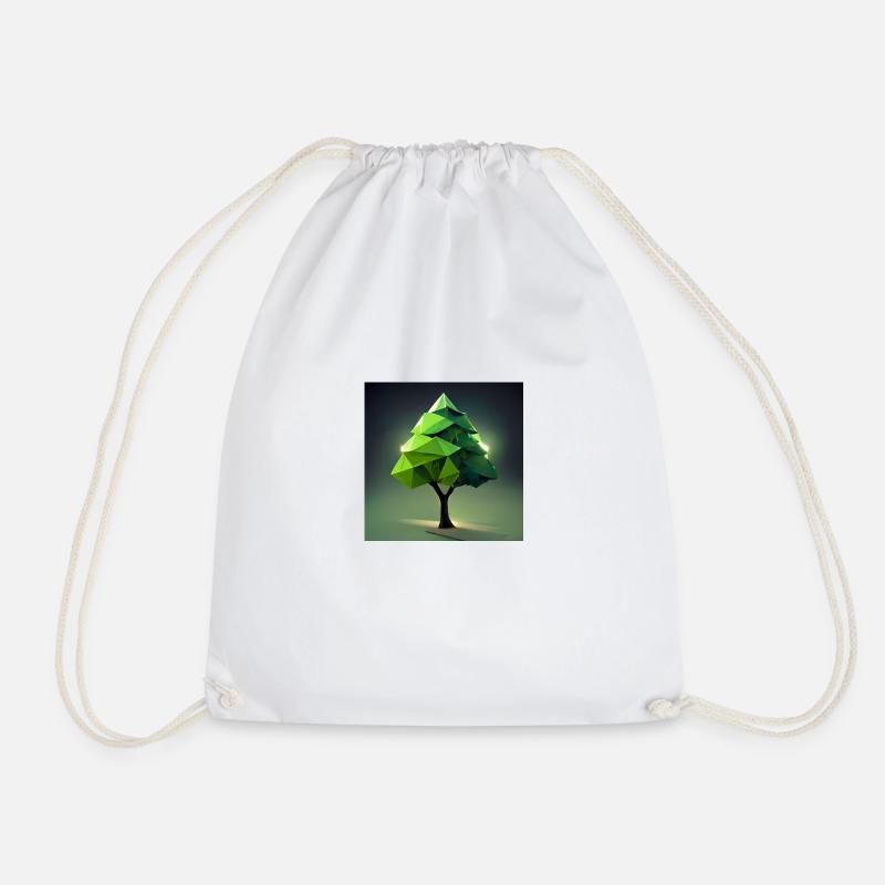 Origarbre - Drawstring Bag - white