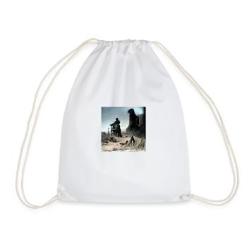Ghost Town - Drawstring Bag - white - Front