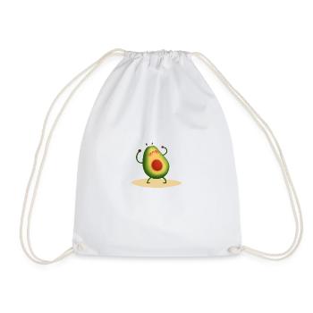Avocat fort super mignon - Sac de sport léger - blanc - Devant
