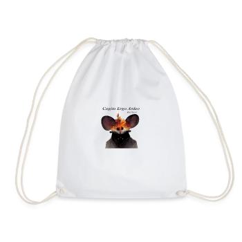 rat copie - Sac de sport léger - blanc - Devant