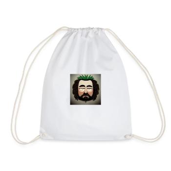 Rastafarian style cartoon AI painting - Turnbeutel - Weiß - Vorne