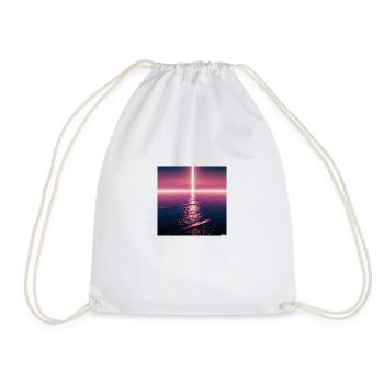 Synthwave the return of Jesus - Drawstring Bag - white - Front