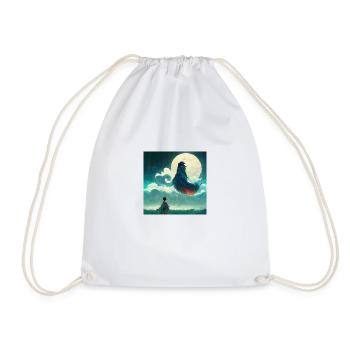 Fantasy Mystère Paysage Peinture - Sac de sport léger - blanc - Devant