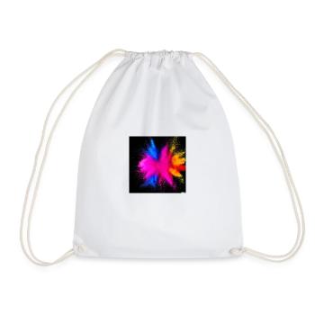 Explosion of color - Drawstring Bag - white - Front