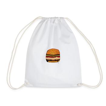 burger2 - Sac de sport léger - blanc - Devant