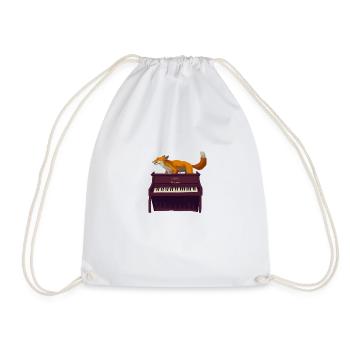 Fuchs au piano - Sac de sport léger - blanc - Devant