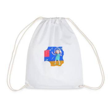 ILLUSTRATION MUSICALE AMUSANTE 14 - Sac de sport léger - blanc - Devant