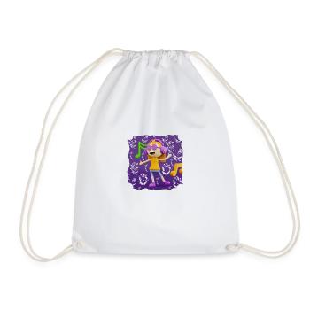 ILLUSTRATION MUSICALE AMUSANTE 12 - Sac de sport léger - blanc - Devant