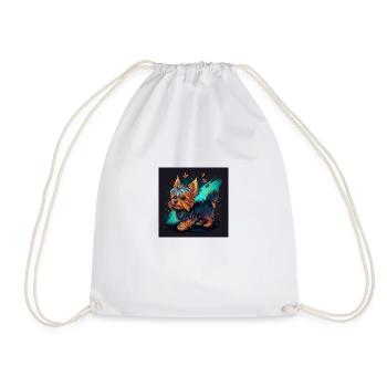 Cute Poodle & yorkshire Dog 🐩❤️ - Sac de sport léger - blanc - Devant