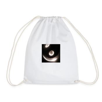 eclipse abstract breaking dawn new moon - Drawstring Bag - white - Front