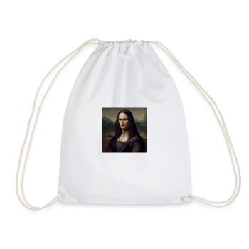The mona Lisa in men - Sac de sport léger - blanc - Devant