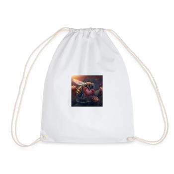 Bee my Valentine - Drawstring Bag - white - Front
