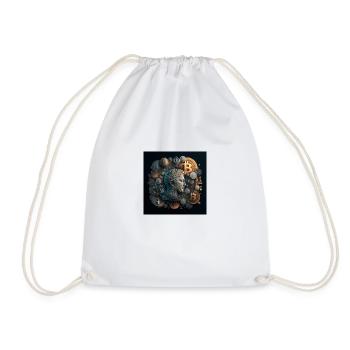 Crypto Emperor - Drawstring Bag - white - Front