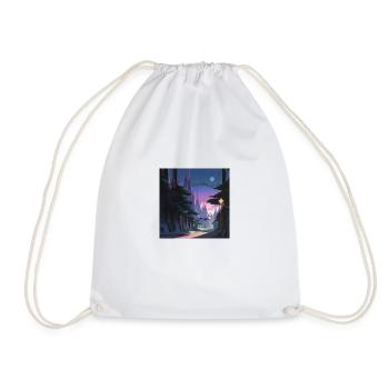 Sunrise in the forest - Drawstring Bag - white - Front