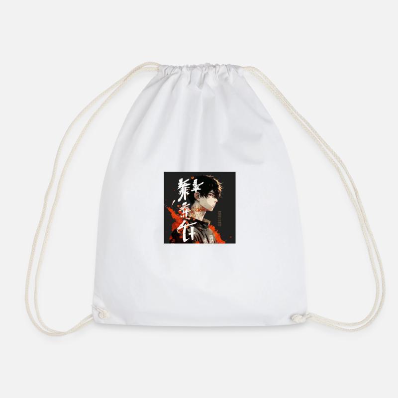 Animeguy Graffiti Style - Drawstring Bag - white