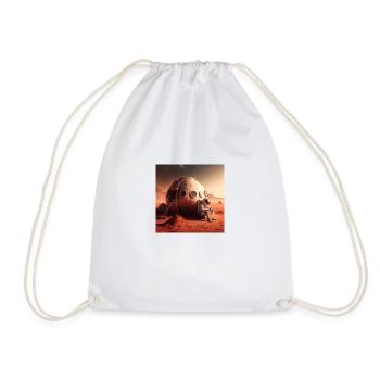 astronaut - Drawstring Bag - white - Front