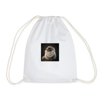 Adorable Ragdoll Himalayan A purring companion - Drawstring Bag - white - Front