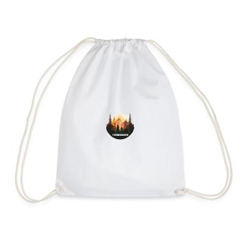 Forest Design, Forest, Nature lover - Drawstring Bag - white - Front