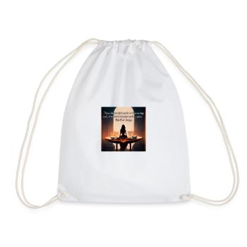 girl tableau - Sac de sport léger - blanc - Devant