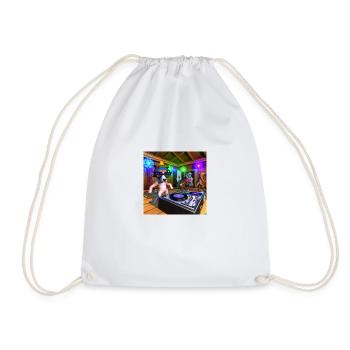 Criminal Bass Dog - Drawstring Bag - white - Front
