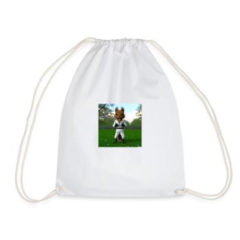 Karate Hörnchen - Turnbeutel - Weiß - Vorne