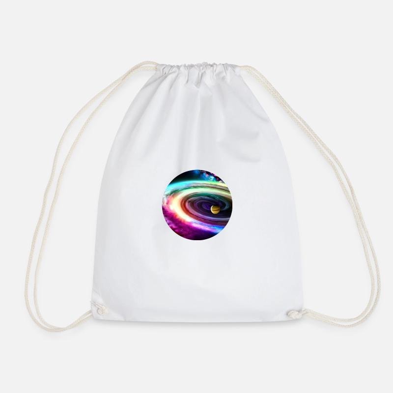 Galaxy Digital Art - Drawstring Bag - white