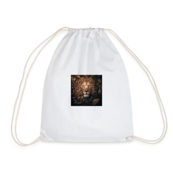 Lion King leaves - Drawstring Bag - white - Front