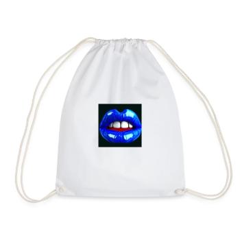 bouche bleue - Sac de sport léger - blanc - Devant