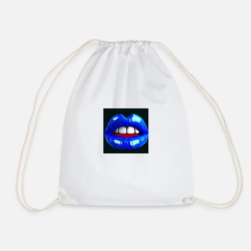 bouche bleue - Sac de sport léger - blanc