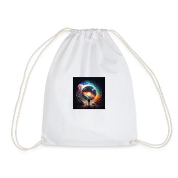 Cosmic Portal - Drawstring Bag - white - Front
