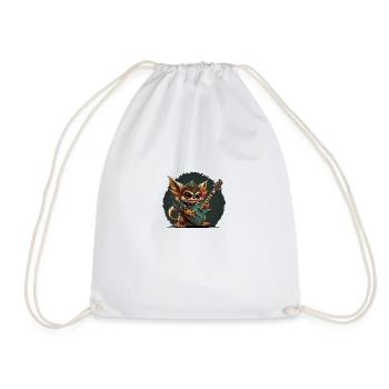 Rock gremlin - Drawstring Bag - white - Front