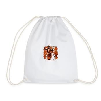 Cowboy dance - Drawstring Bag - white - Front