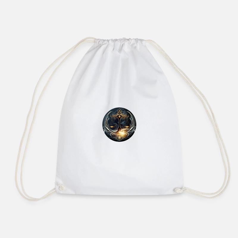 Balance sign - Drawstring Bag - white