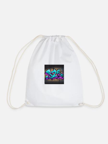Graffitiart Desing by Ki - Drawstring Bag - white