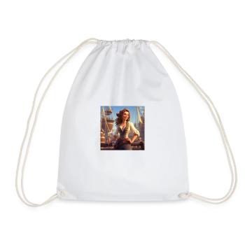 Femme Pirate - Sac de sport léger - blanc - Devant