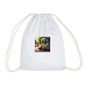 The Romantic Corner - Drawstring Bag - white - Front