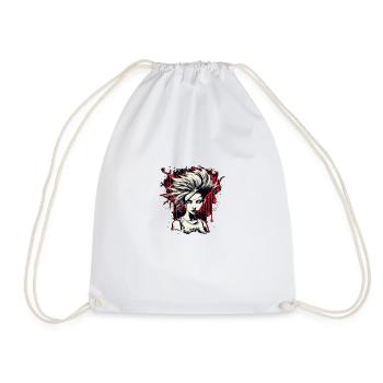 6 Punk Rock féminin - Sac de sport léger - blanc - Devant
