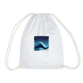 Ocean serenity - Drawstring Bag - white - Front