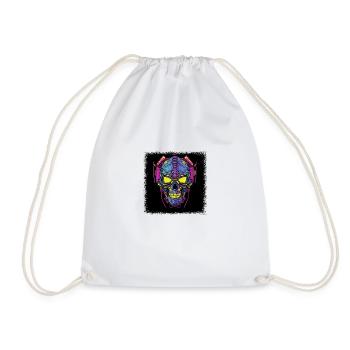Death Happy Fun Baby Skeleton Tshirts Gift - Drawstring Bag - white - Front